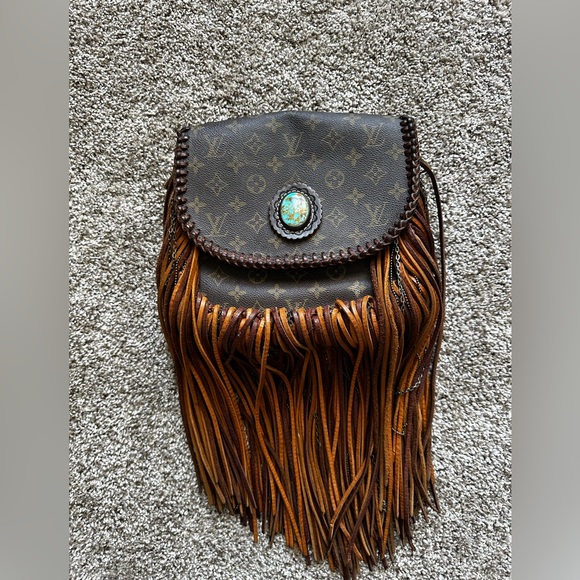 Louis Vuitton Handbags - Vintage Boho Bags revamped Louis Vuitton “world traveler”